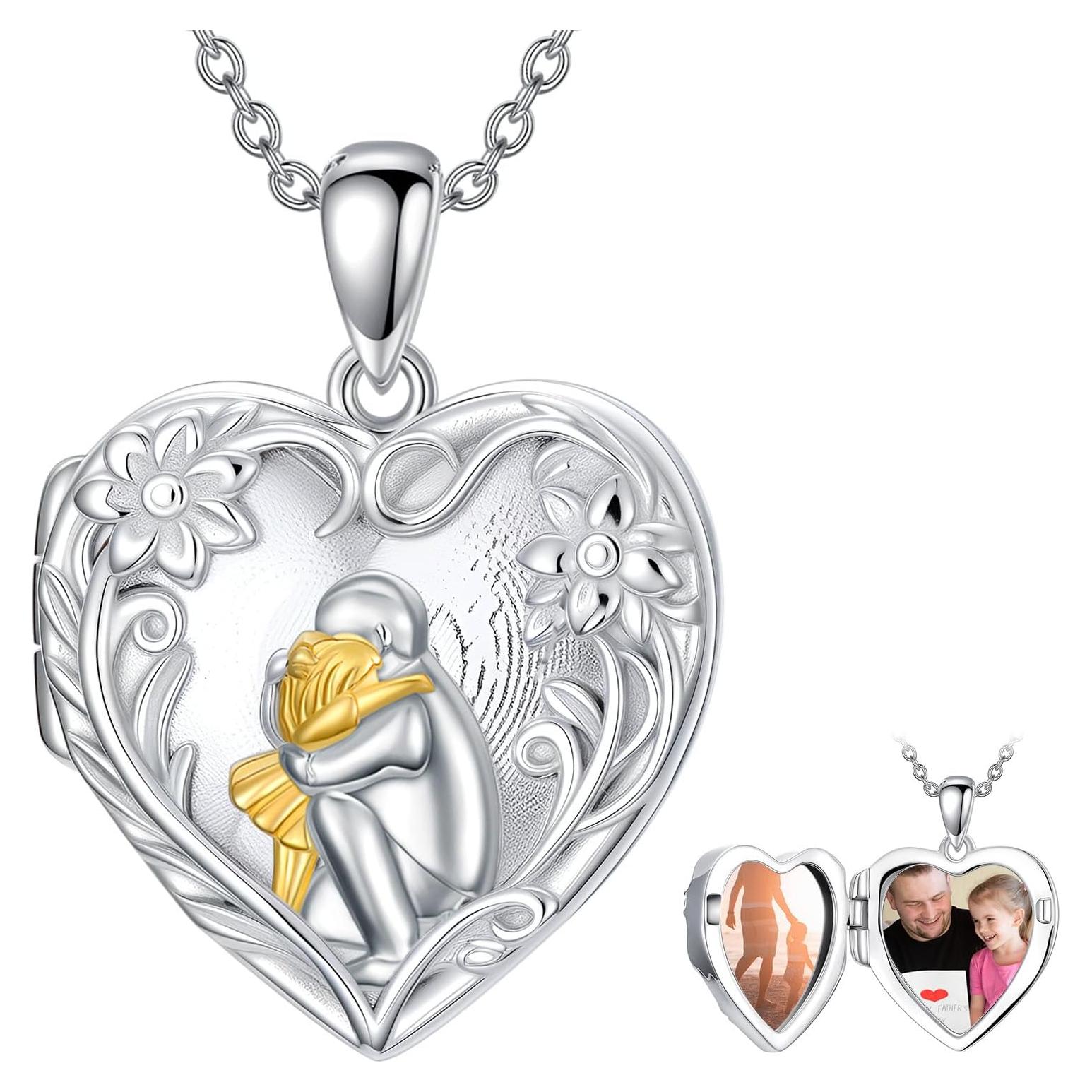 Collar Medallón Personalizado Plata Esterlina 925 para Hija