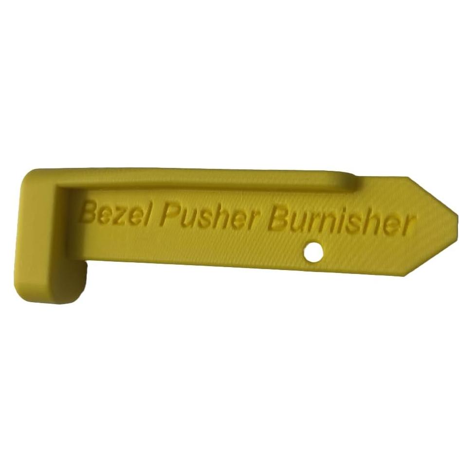 Empujador de Bezel Ergonómico PLA Amarillo 12.07 cm