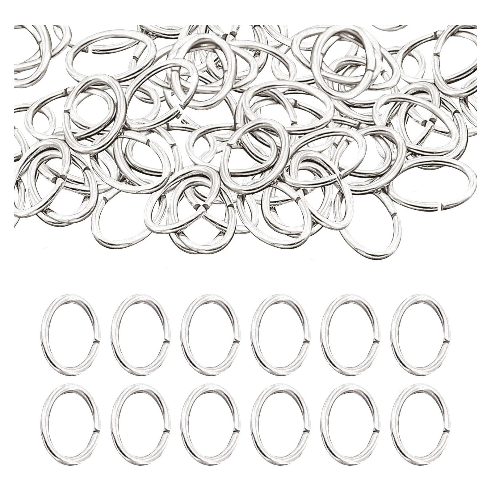 Anillas de Salto de Acero Inoxidable CHGCRAFT 500pcs 6.5x9.6mm