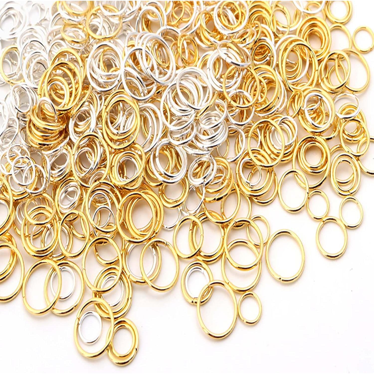 700 Anillos de Salto Doble Chuyau 6mm Oro Acero Inoxidable