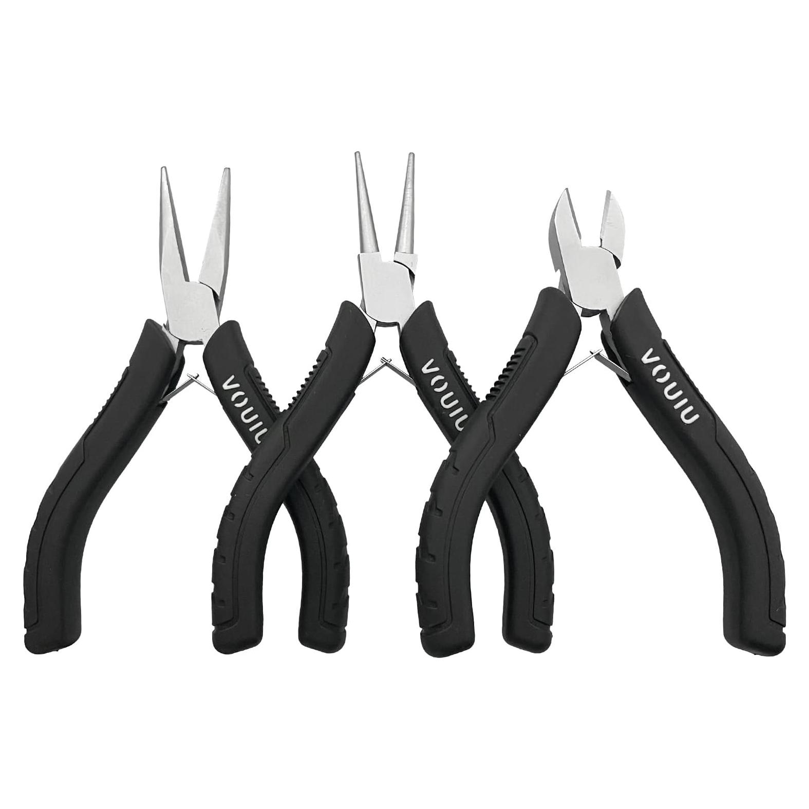 Juego de Alicates de Joyería VOUIU 3 Piezas Acero TPR
