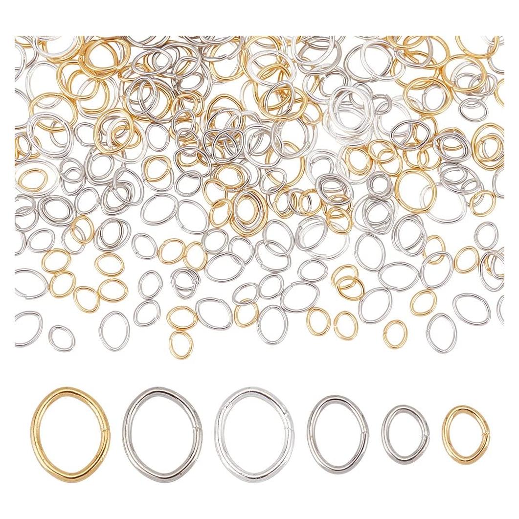 300 Anillas Abiertas Ovaladas PH PandaHall para Joyería DIY