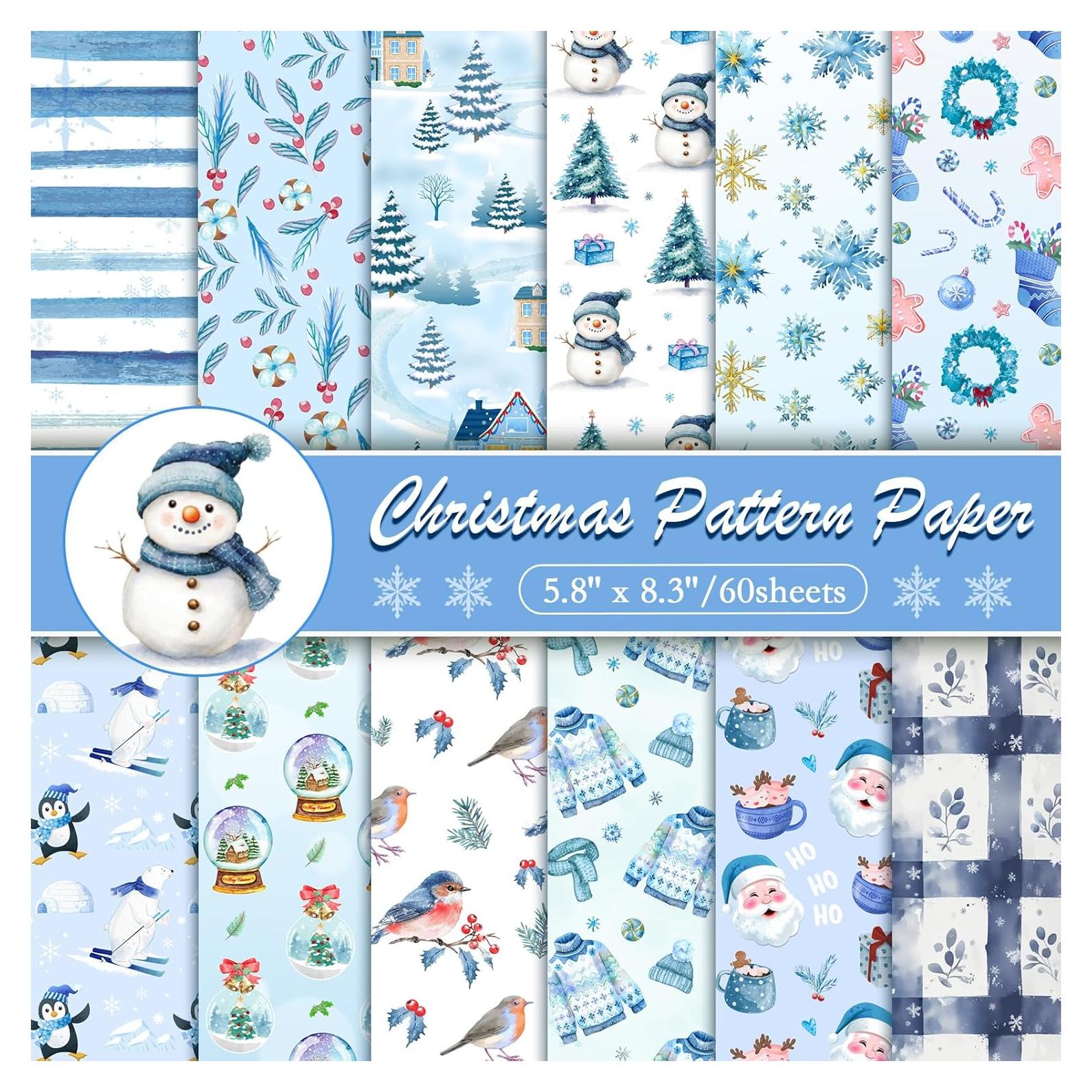 Konsait Papel de Scrapbook Navidad 60 Hojas 14.8x21 cm