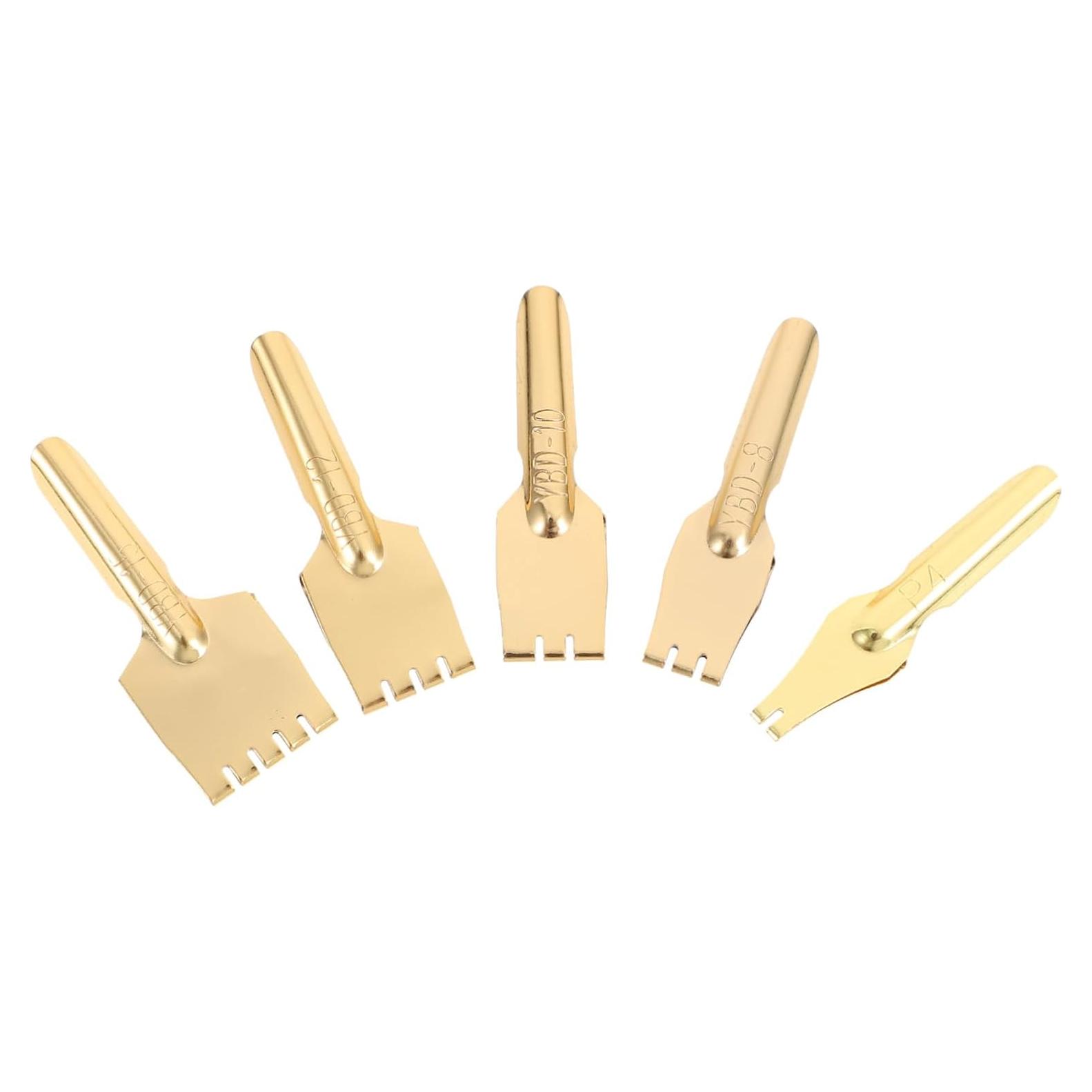 5 Puntas de Pluma de Caligrafía NUOBESTY - Latón Dorado