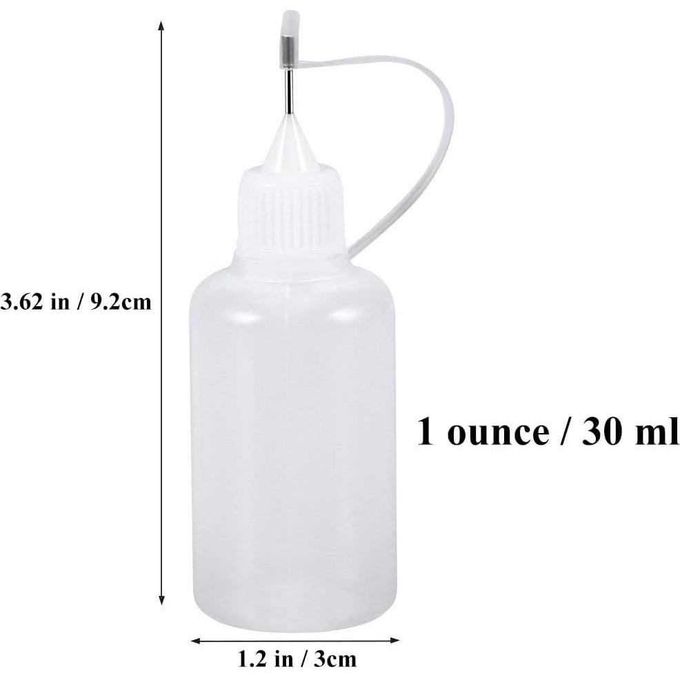 Onwon 10 Botellas Aplicadoras de Pegamento 30 ml Punta Fina
