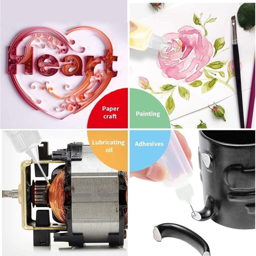 Onwon 10 Botellas Aplicadoras de Pegamento 30 ml Punta Fina