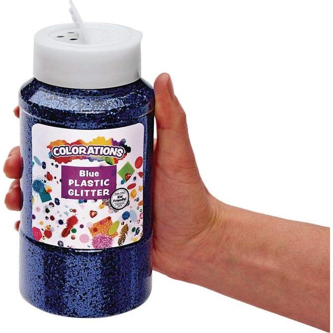 Brillo Plástico Azul Extra Seguro 0.45 kg para Manualidades