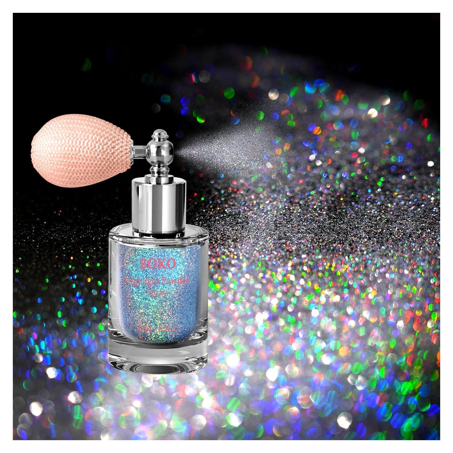 Spray de Brillo Holográfico Boko 10ml para Cuerpo y Cabello