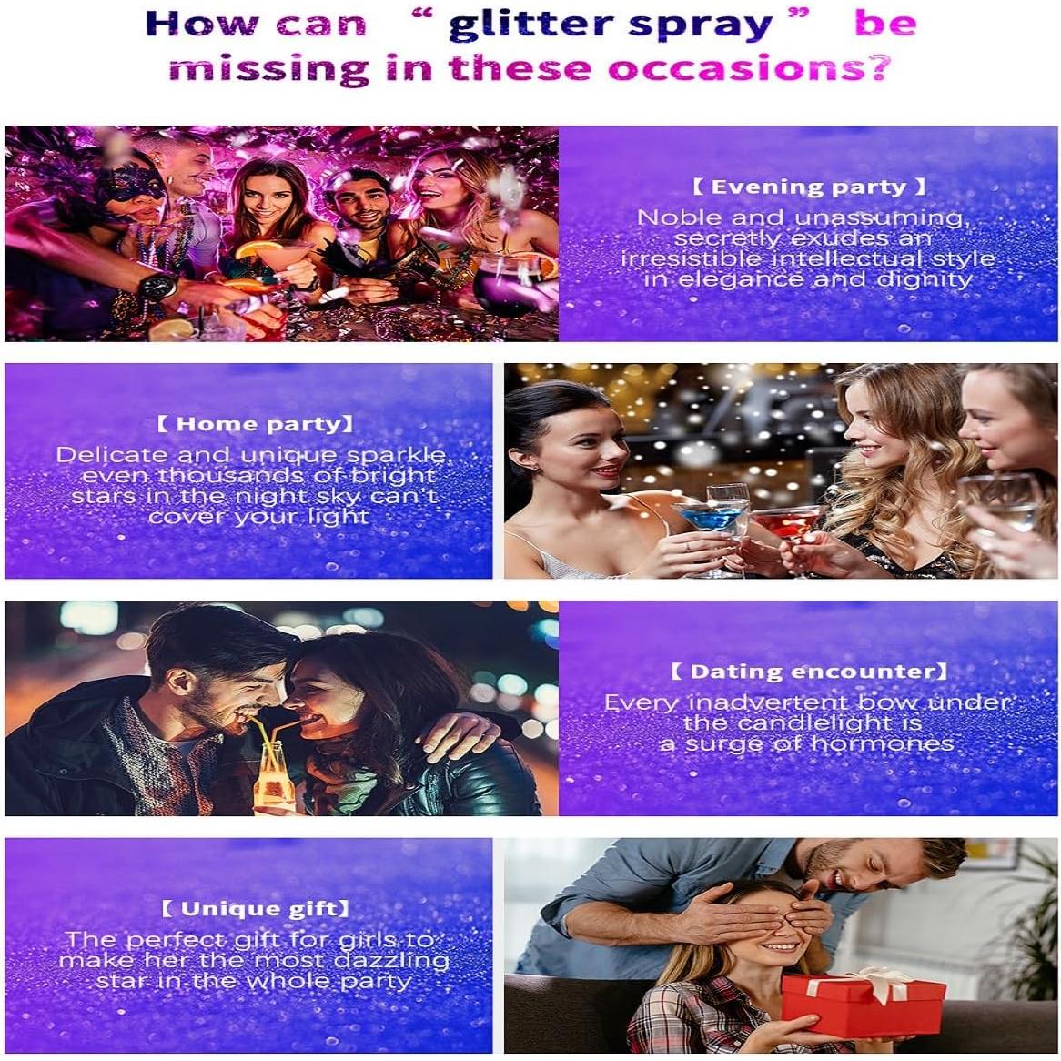 Spray de Brillo Corporal Genérico 62.5 ml - Efecto Glamour