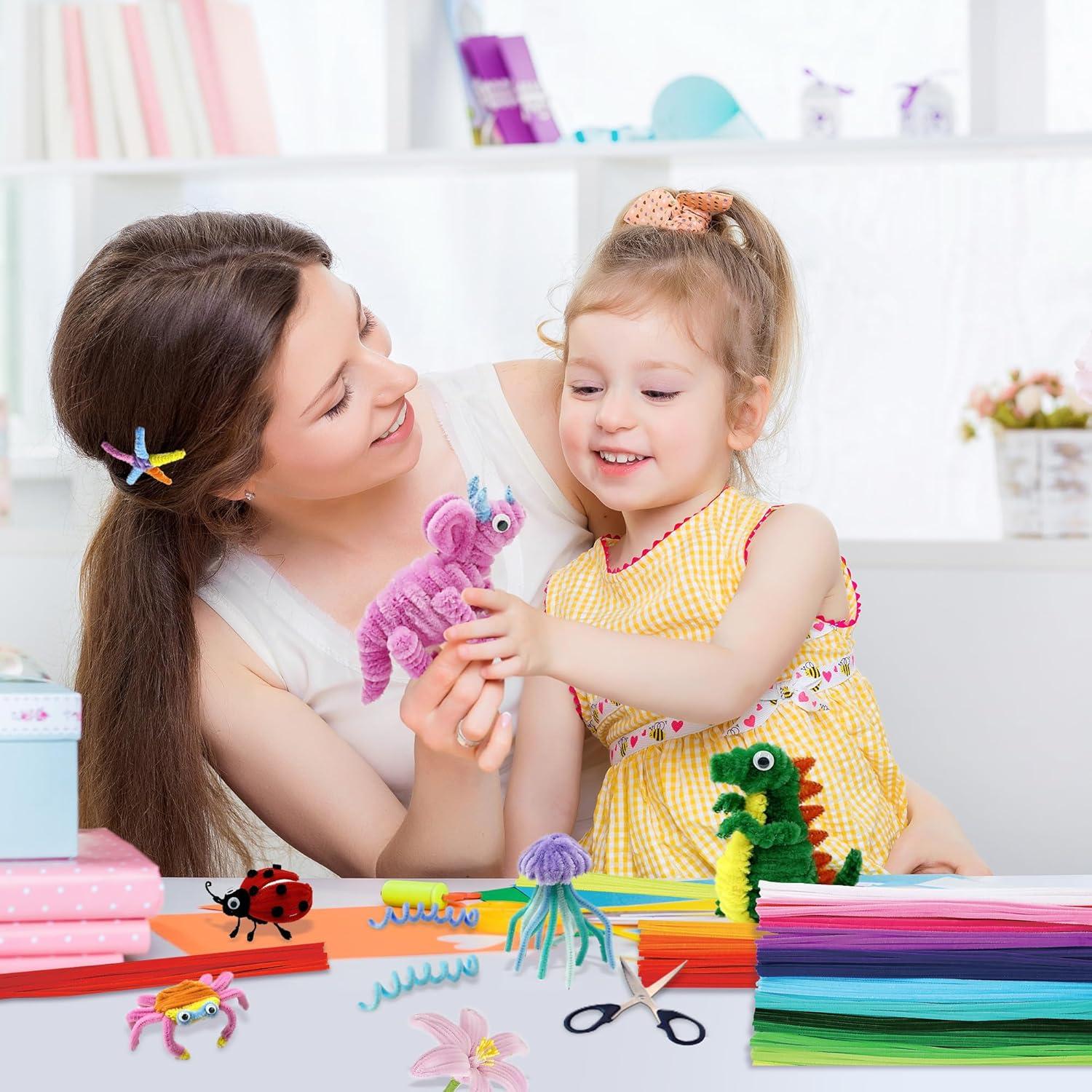 1200 Limpiapipas Chenille QY - 24 Colores Brillantes 30.48 cm