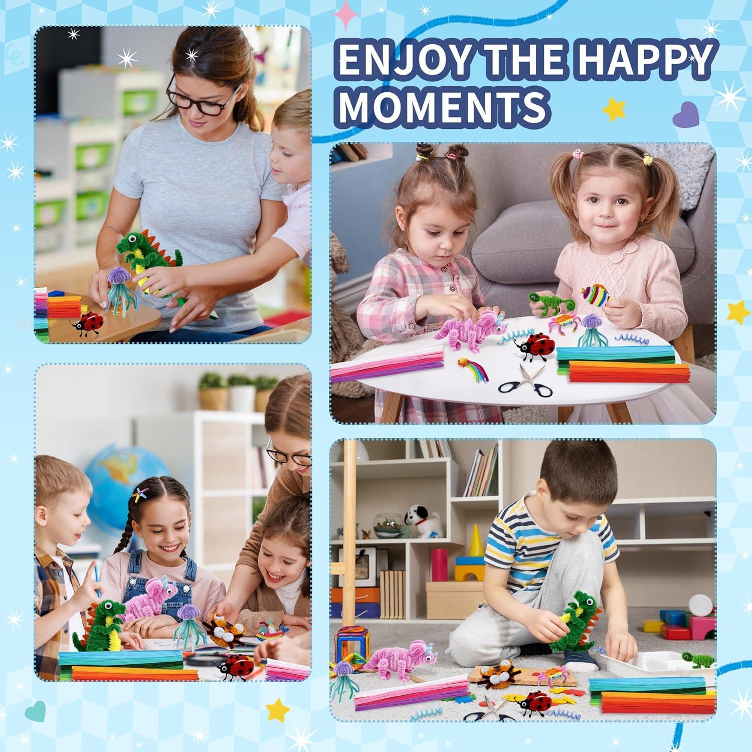 1200 Limpiapipas Chenille QY - 24 Colores Brillantes 30.48 cm