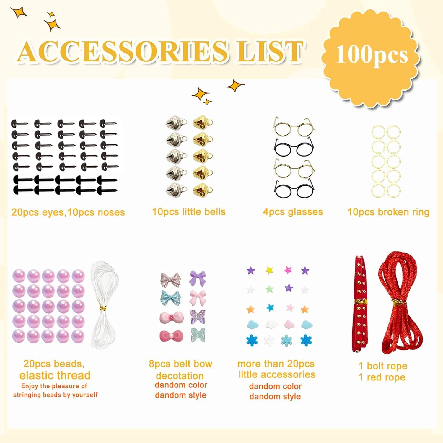 Kit de Manualidades 100 Piezas - 8 Varillas Chenille Pastel