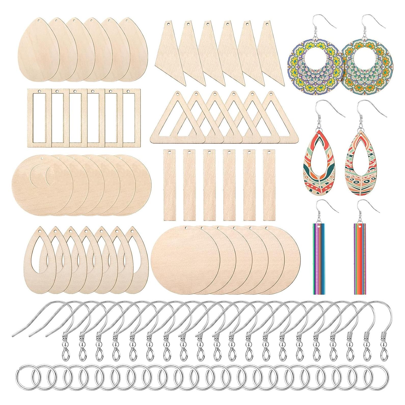 Kit de Joyería Hicarer 197 Piezas - Pendientes de Madera