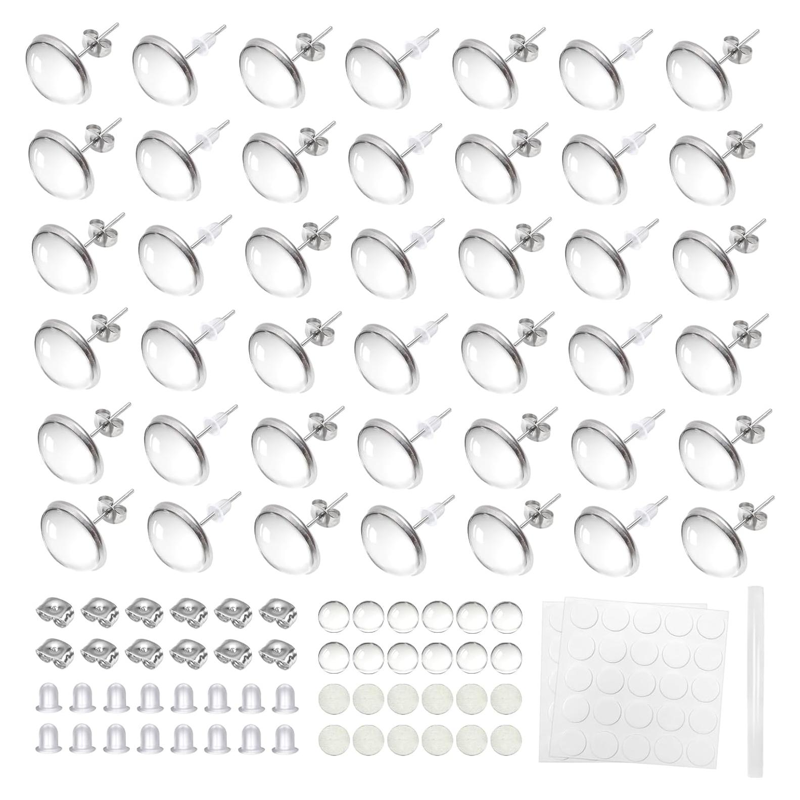 Kit de Sustratos de Sublimación TOAOB 300pcs 10mm para Pendientes DIY