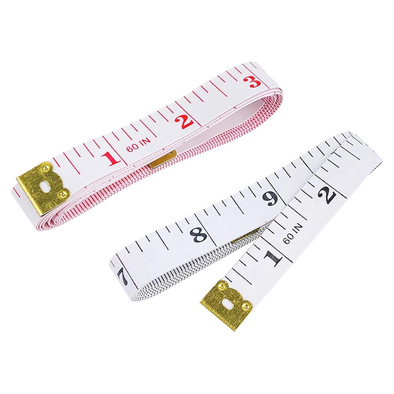 GDMINLO 2 Cintas Métricas Suaves 152.4 cm Doble Escala