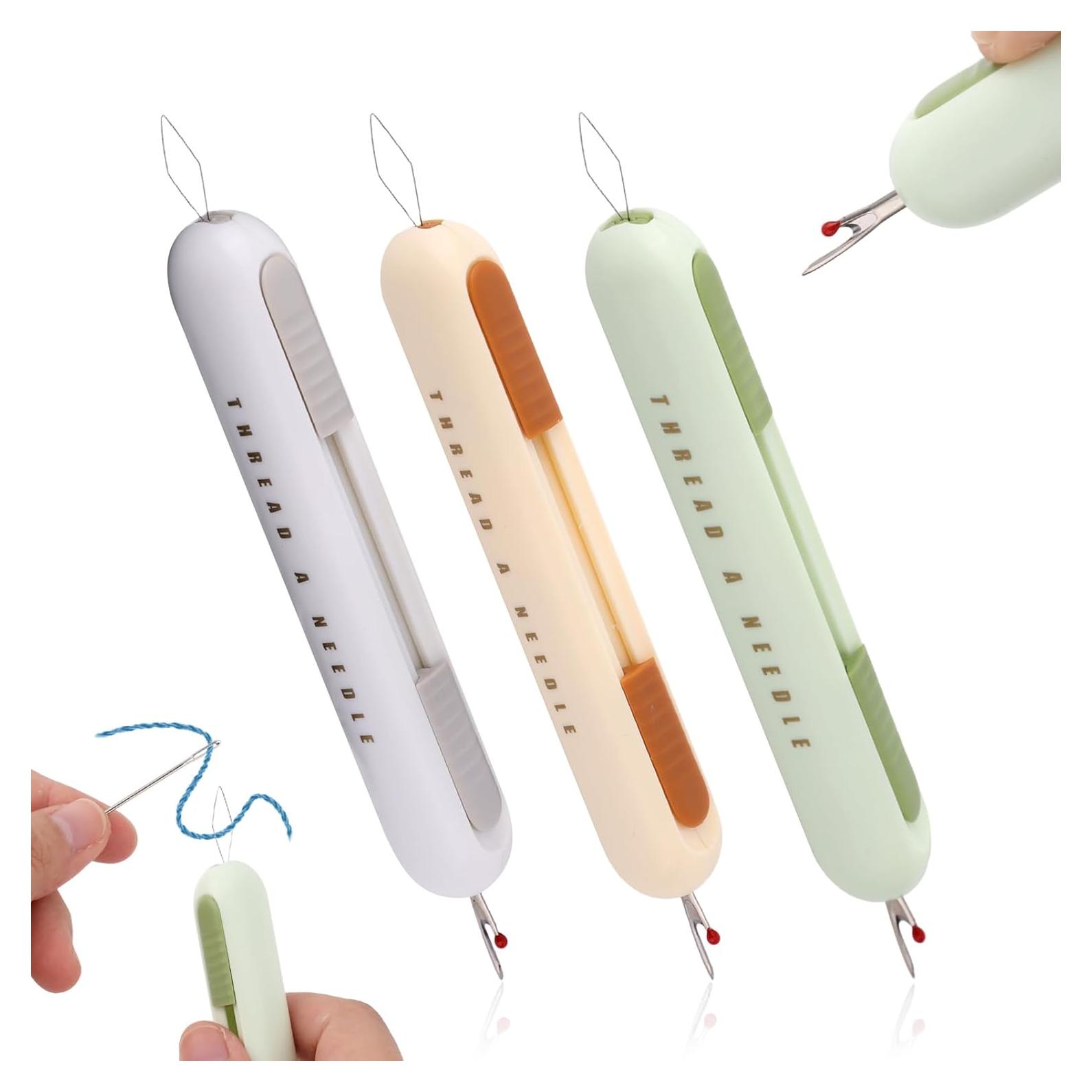 3 Enhebradores Automáticos 2 en 1 Fukaisu - Costura Fácil