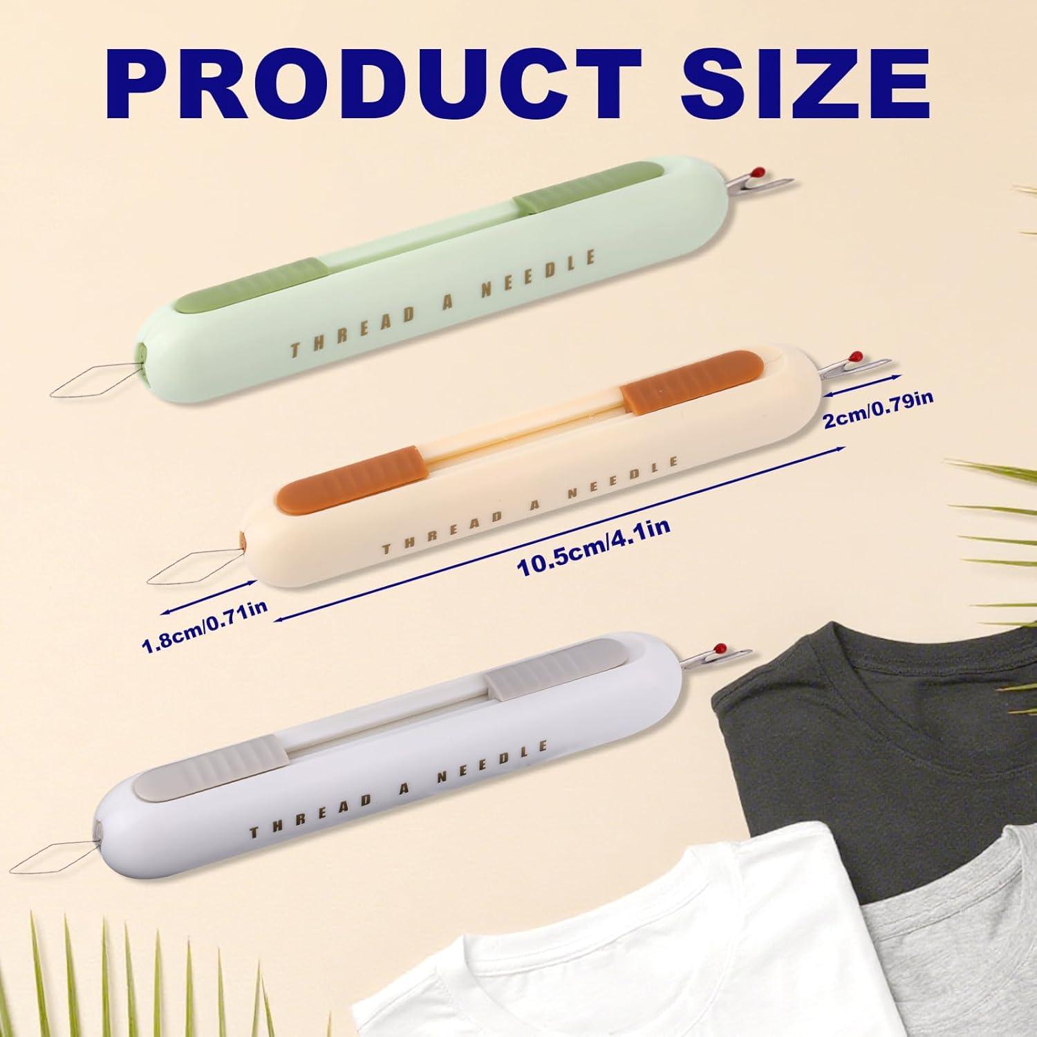 3 Enhebradores Automáticos 2 en 1 Fukaisu - Costura Fácil