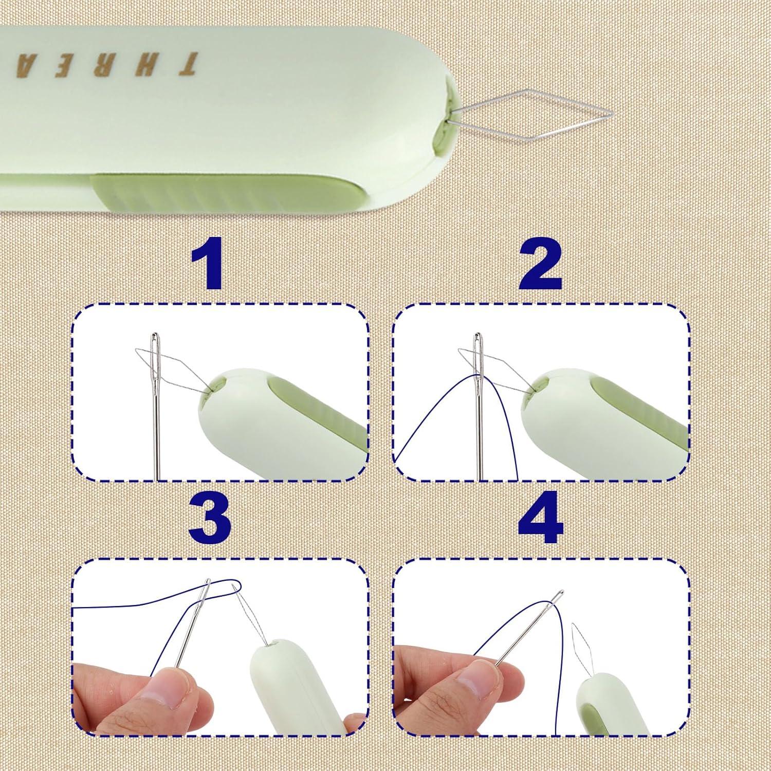 3 Enhebradores Automáticos 2 en 1 Fukaisu - Costura Fácil