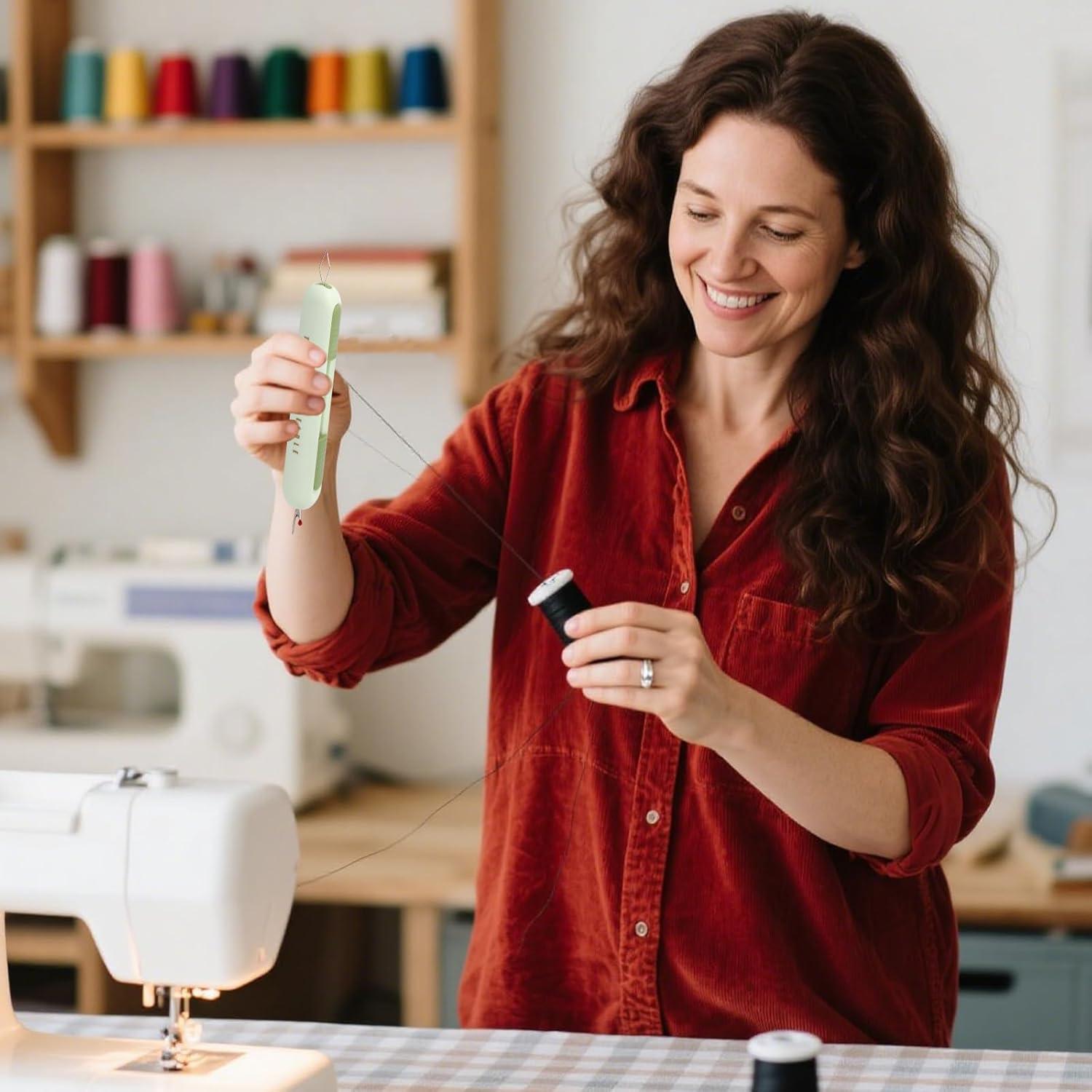 3 Enhebradores Automáticos 2 en 1 Fukaisu - Costura Fácil