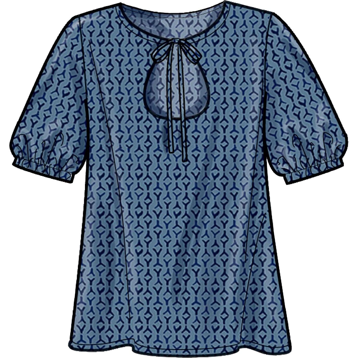 Kit de Patrón de Costura Simplicity S9469 para Blusas Tallas 16-24