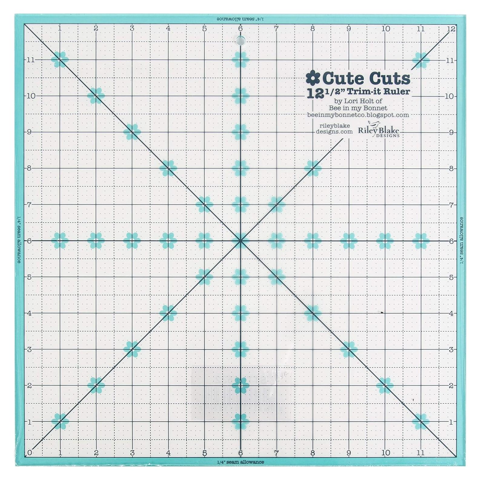 Regla Trim IT Lori Holt 31.75x31.75 cm Antideslizante