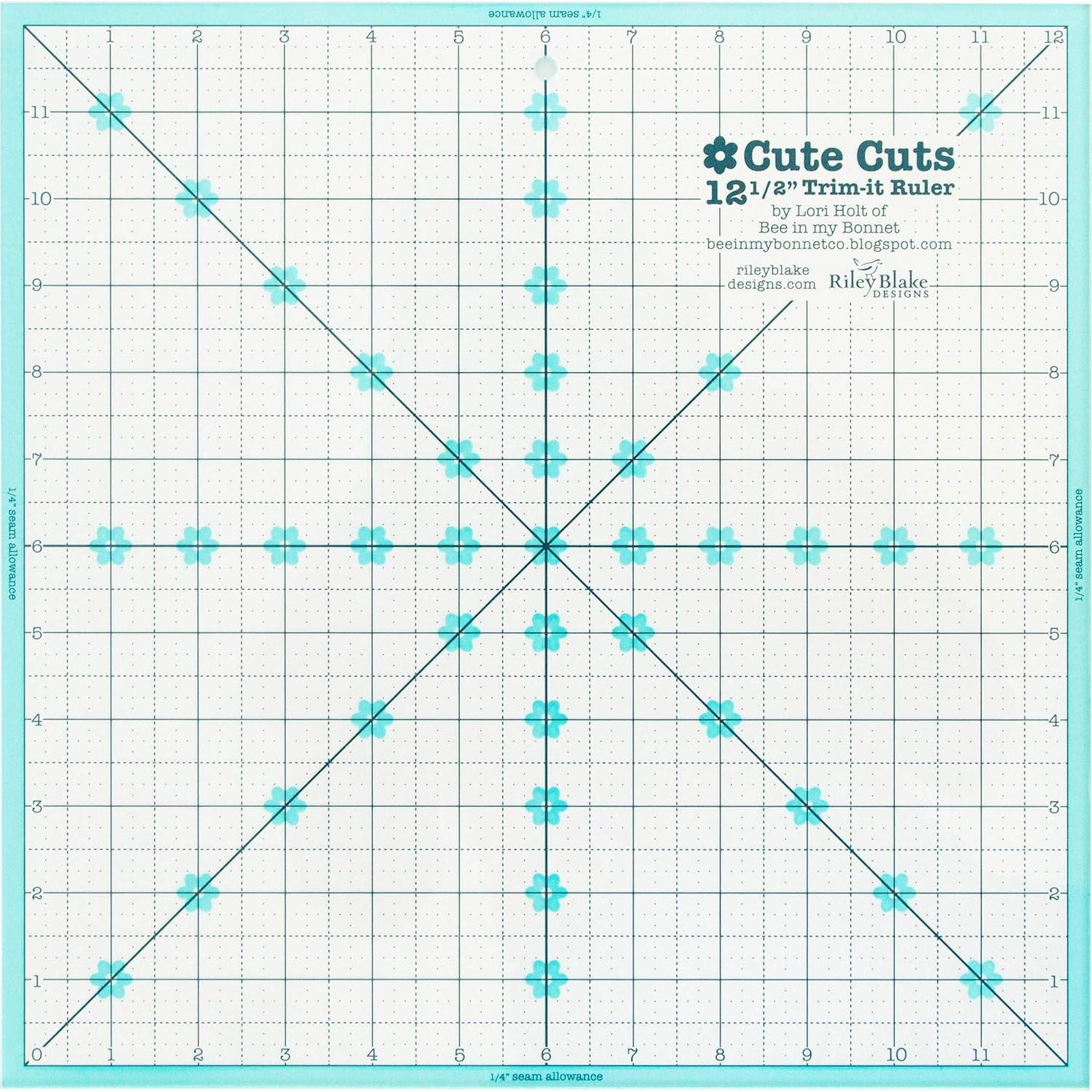 Regla Trim IT Lori Holt 31.75x31.75 cm Antideslizante