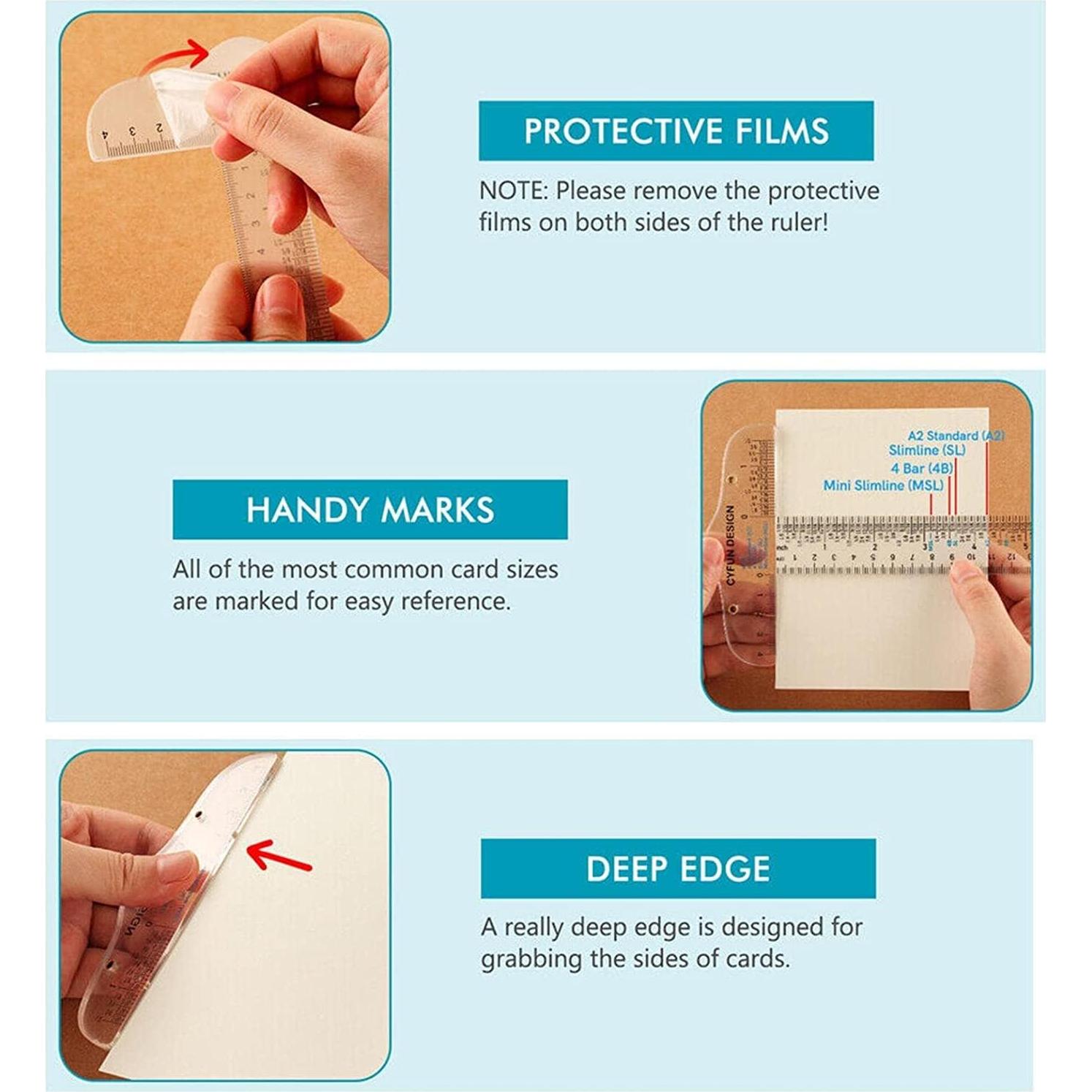 Regla T Acrílica Transparente 15.24 cm - Jowxsx, Dibujo Preciso