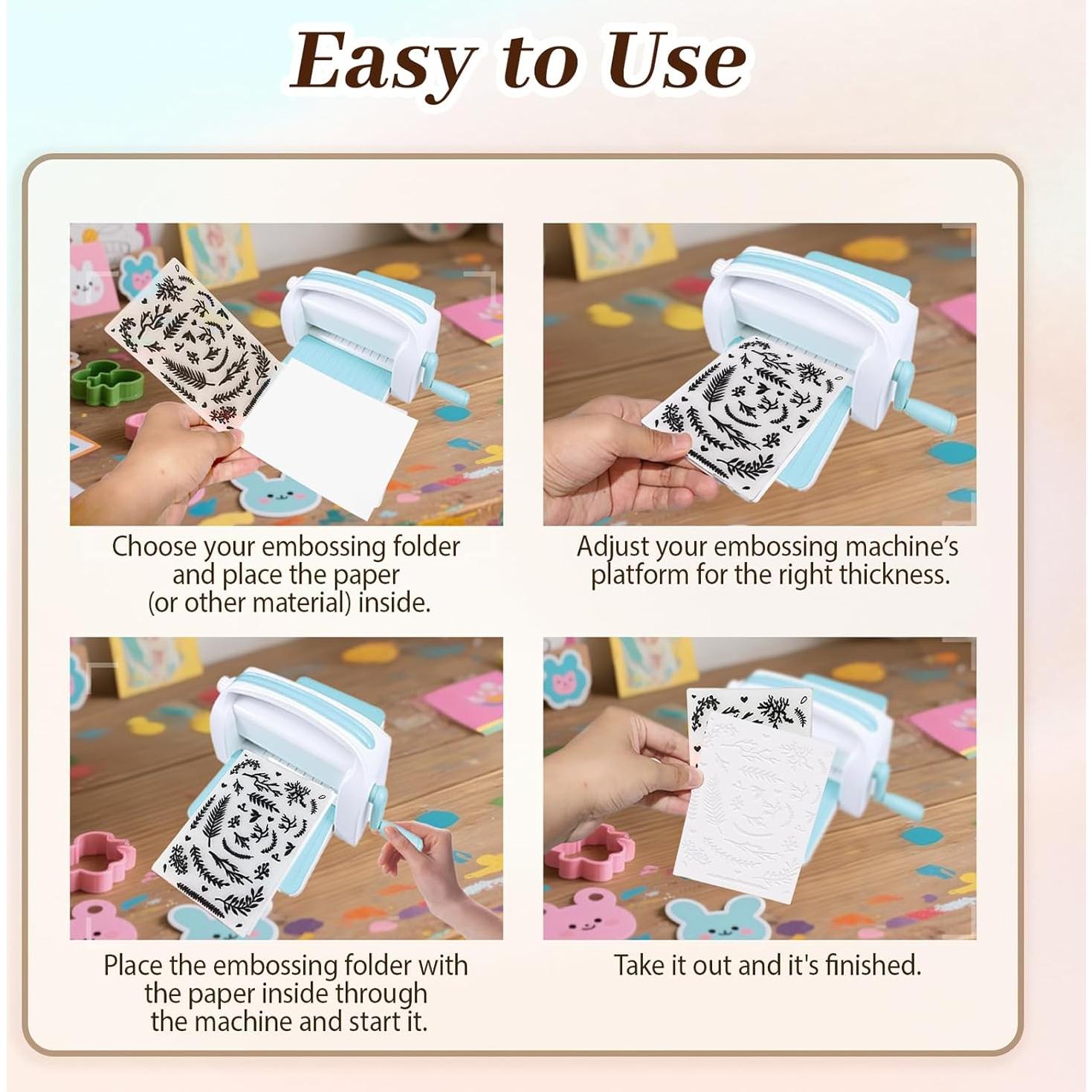 20 Carpetas de Relieve Adevar para Manualidades DIY 14.73x10.41cm