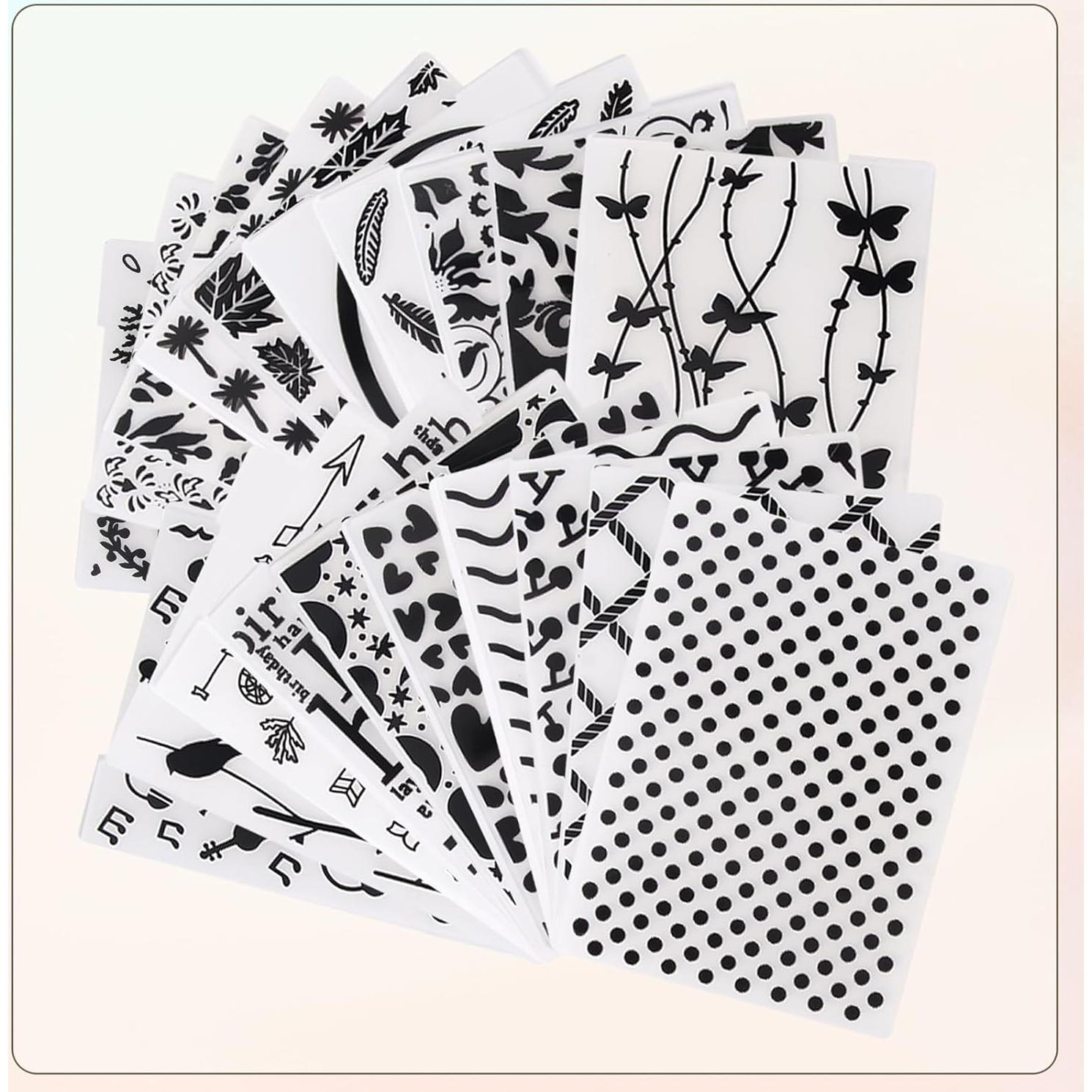 20 Carpetas de Relieve Adevar para Manualidades DIY 14.73x10.41cm