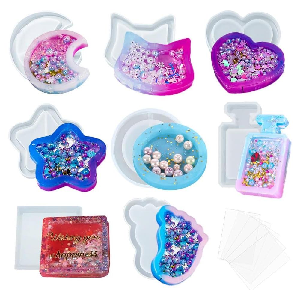 Conjunto de Moldes de Silicona para Shaker BIGEBO 8 Pcs