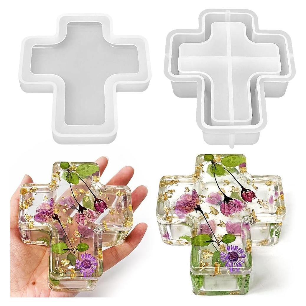 Molde de Silicona Cruz ResinWorld 10.16x9.0x4.0 cm