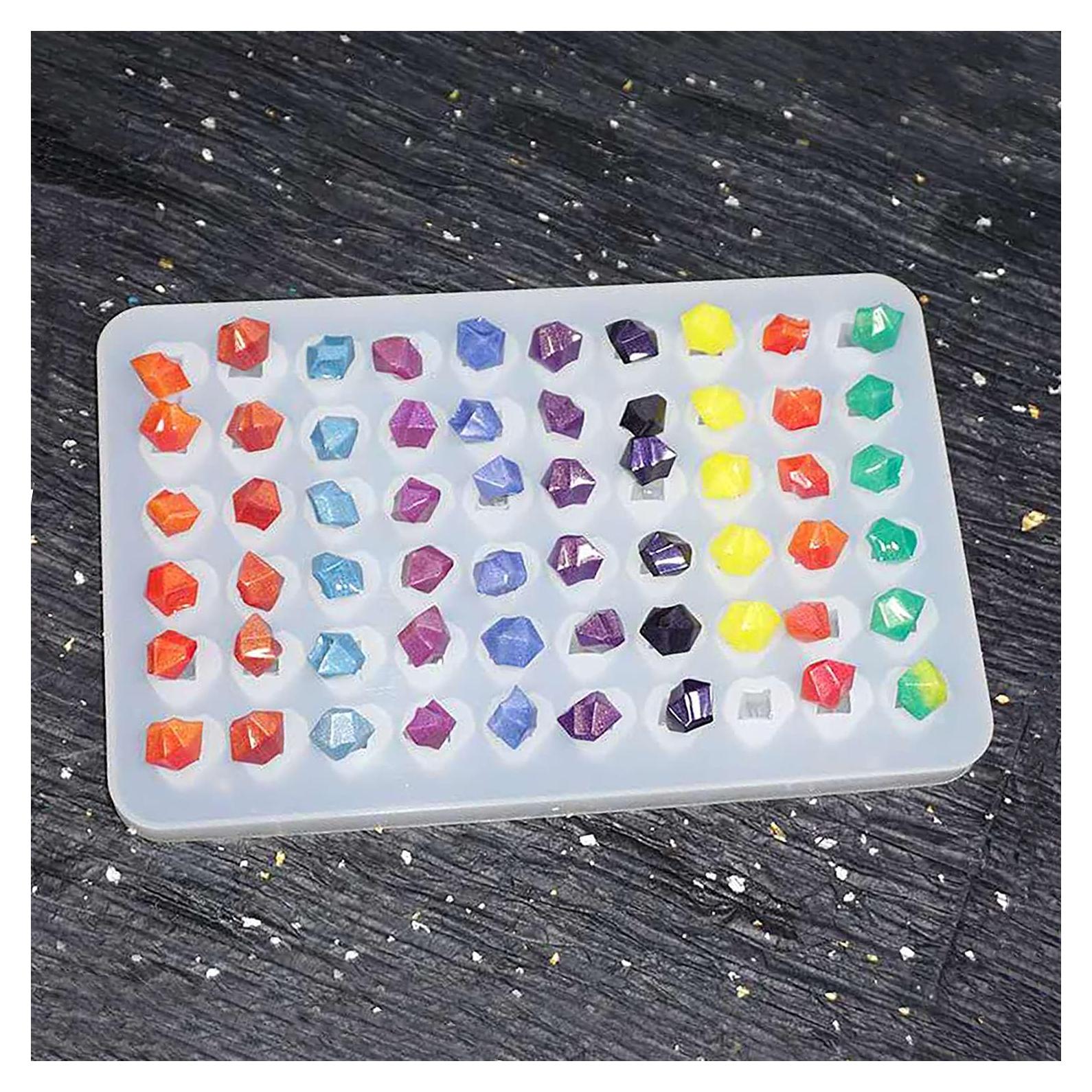 Molde de Silicona para Resina AMZTOART 60 Agujeros 19x12cm