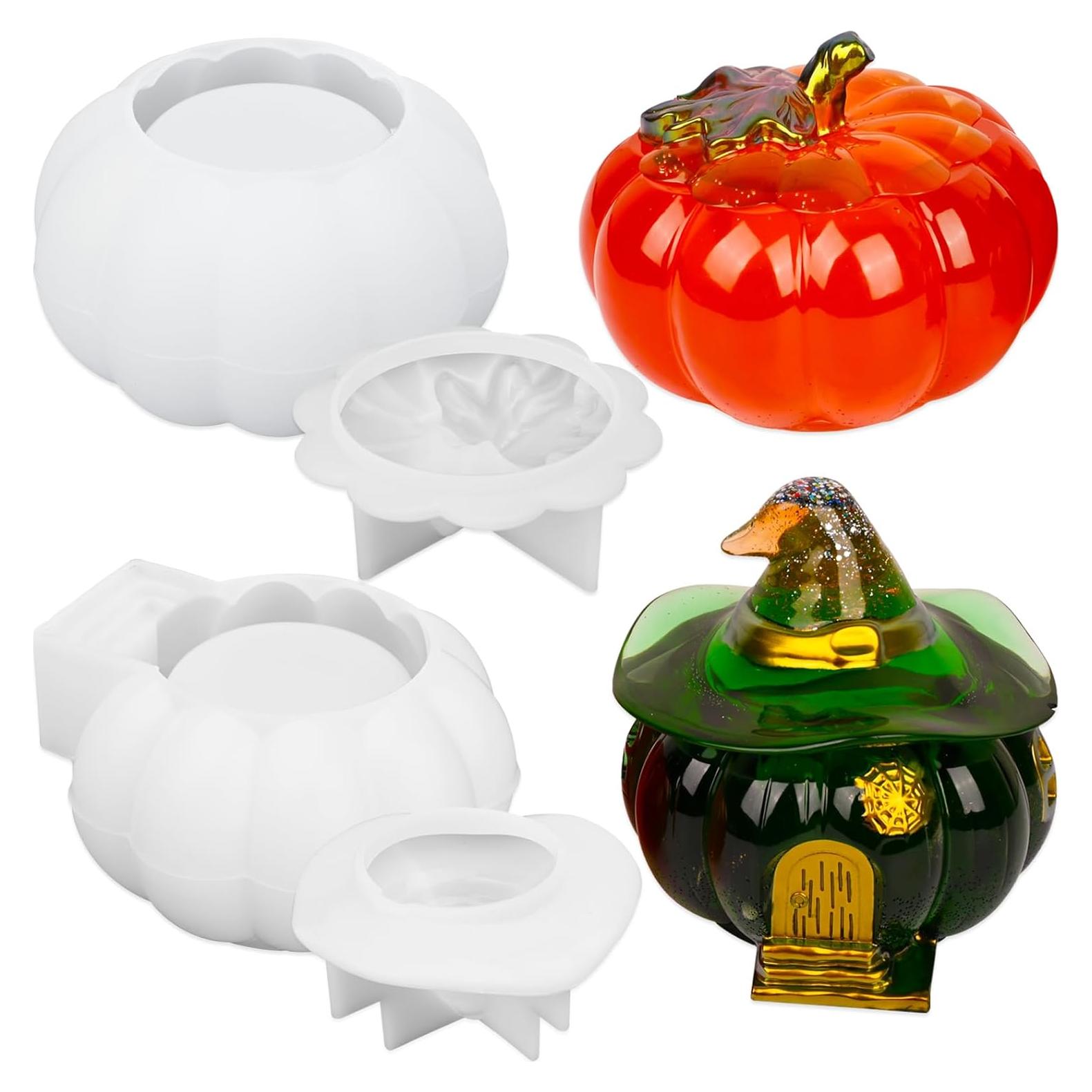 Moldes de Silicona Halloween Actvty - 2 Pcs Tarro Calabaza
