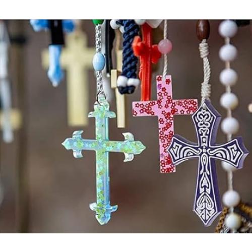 Moldes de Silicona Cruz ELINKA 2 Pcs para Joyería DIY