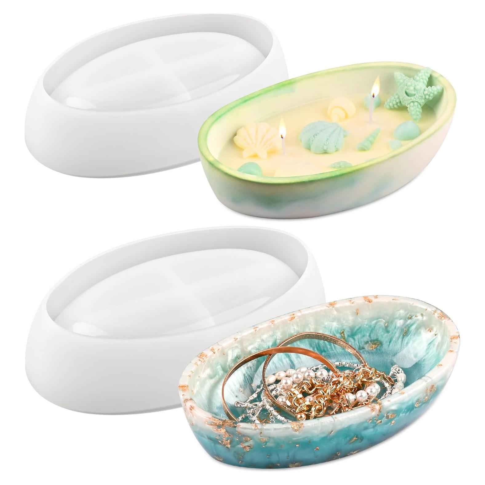 Molde de Silicona Ovalado Actvty para Resina - 2 Piezas