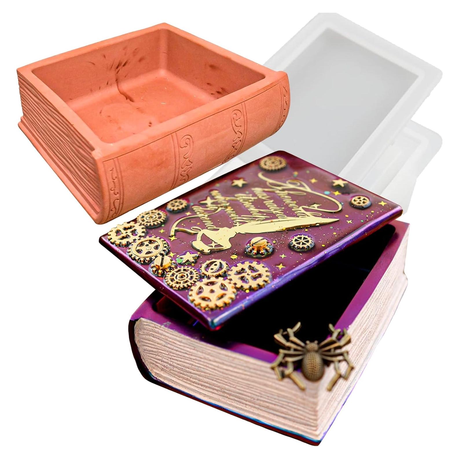 Molde de Silicona Wehous para Caja de Libro 13.7x10.7cm