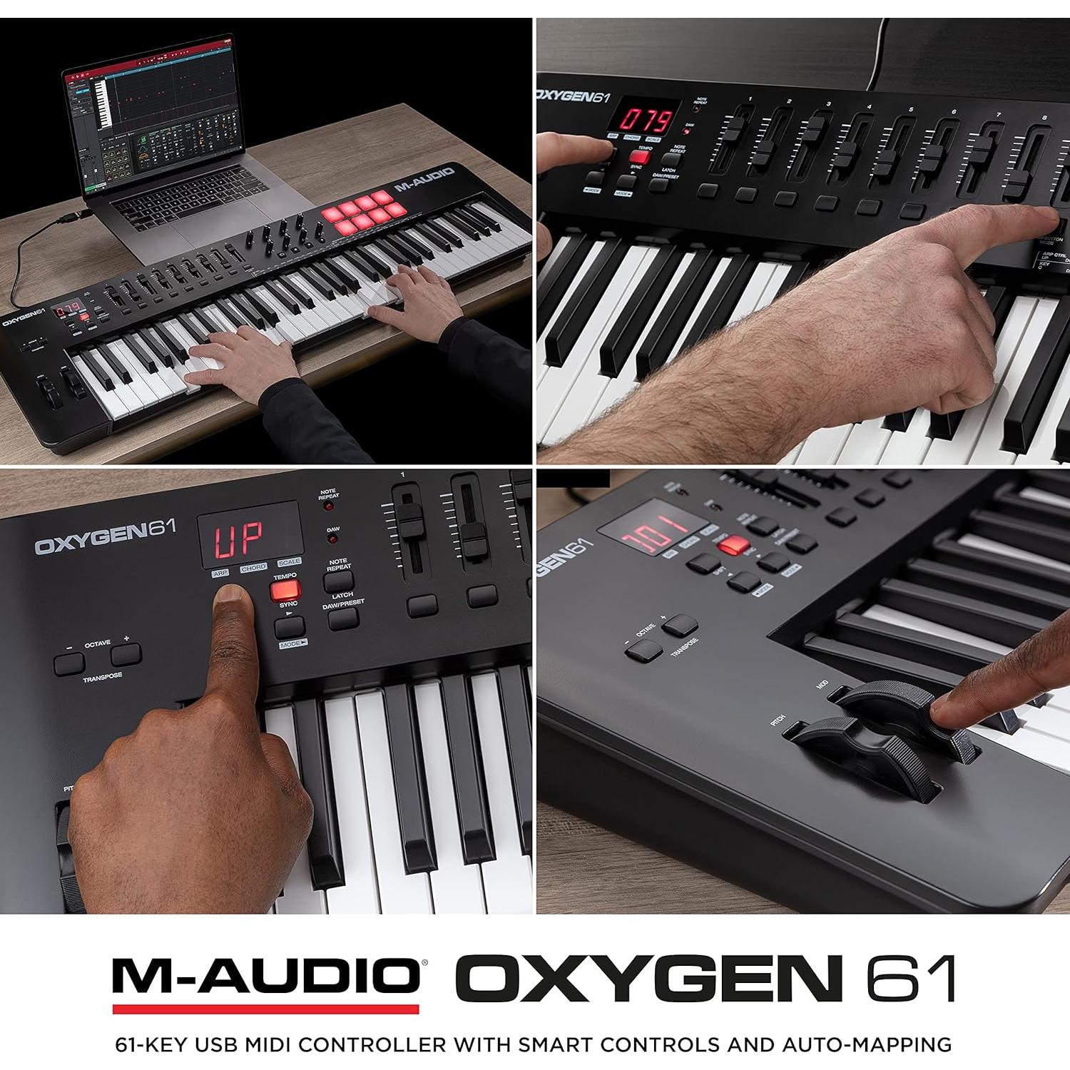 Controlador MIDI M-Audio Oxygen 61 MKV 61 Teclas USB