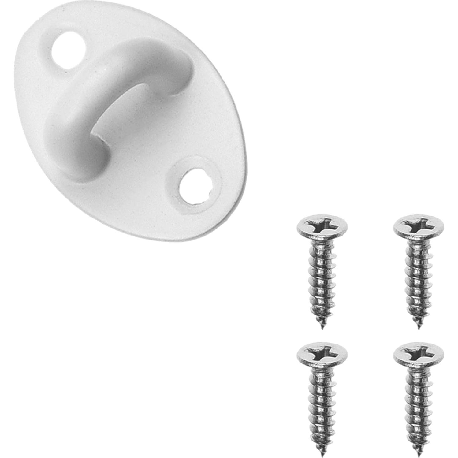 Gancho y Ojo Pestillo Kare & Kind 10.16 cm Blanco - 2 Piezas