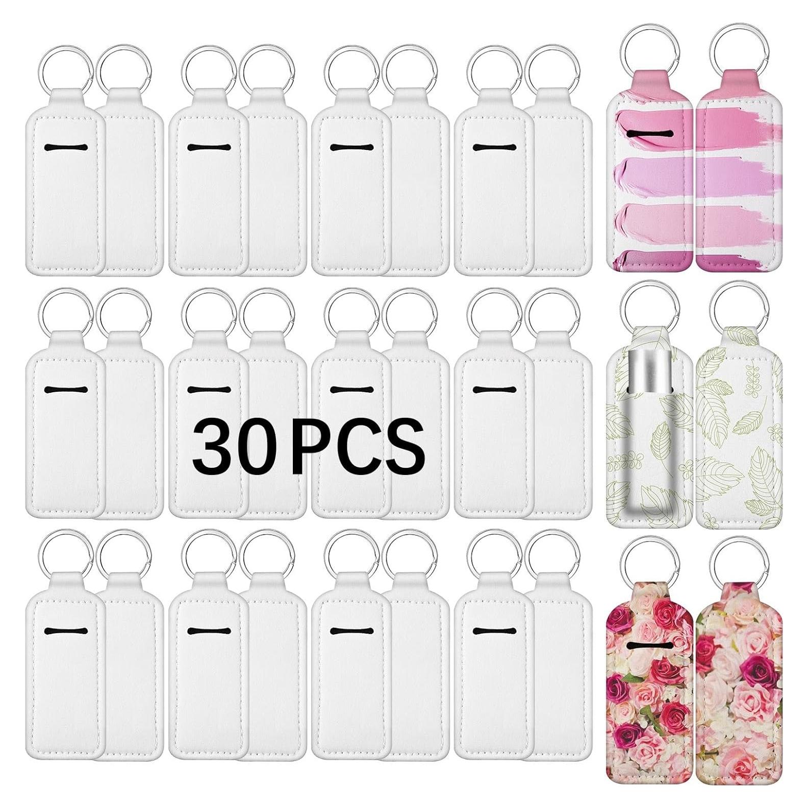 30 Pcs Llavero Soporte de Labial Sublimación Neopreno 12x4 cm