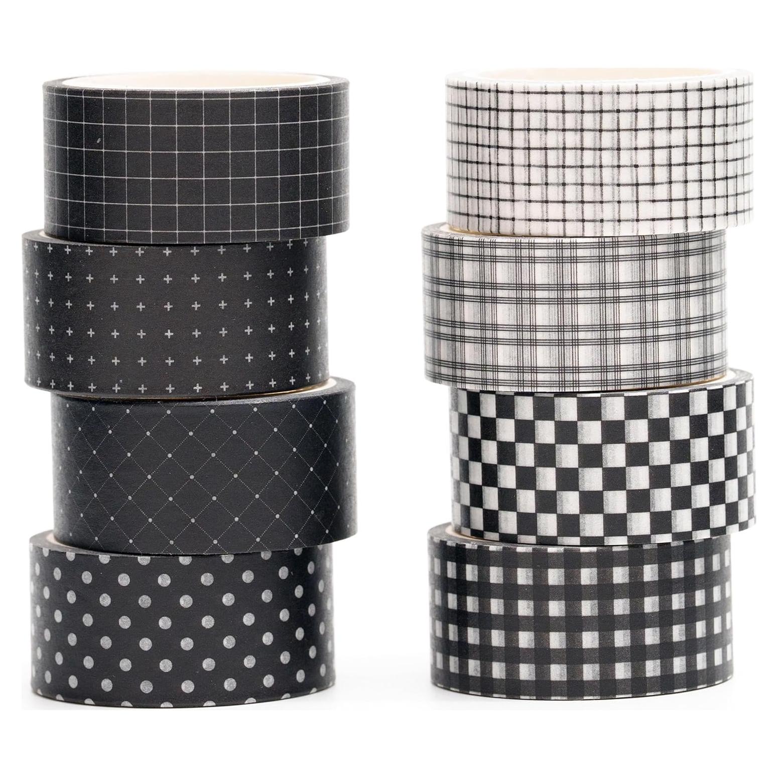 Conjunto de Cinta Washi YUBX 8 Rollos 20mm x 5m Decorativa