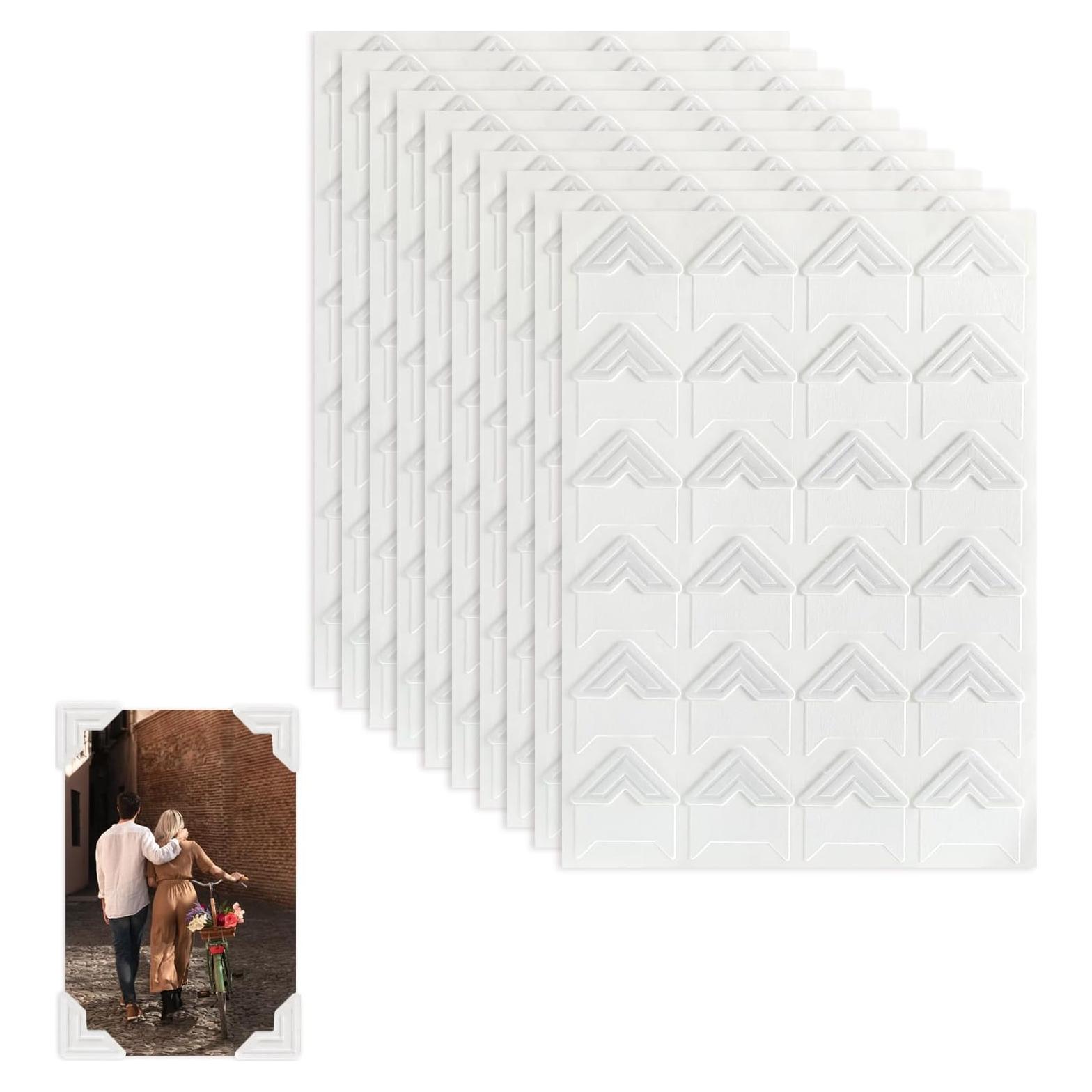 240 Esquinas de Foto Autoadhesivas Blancas QfwdfcTrenz 2x2cm