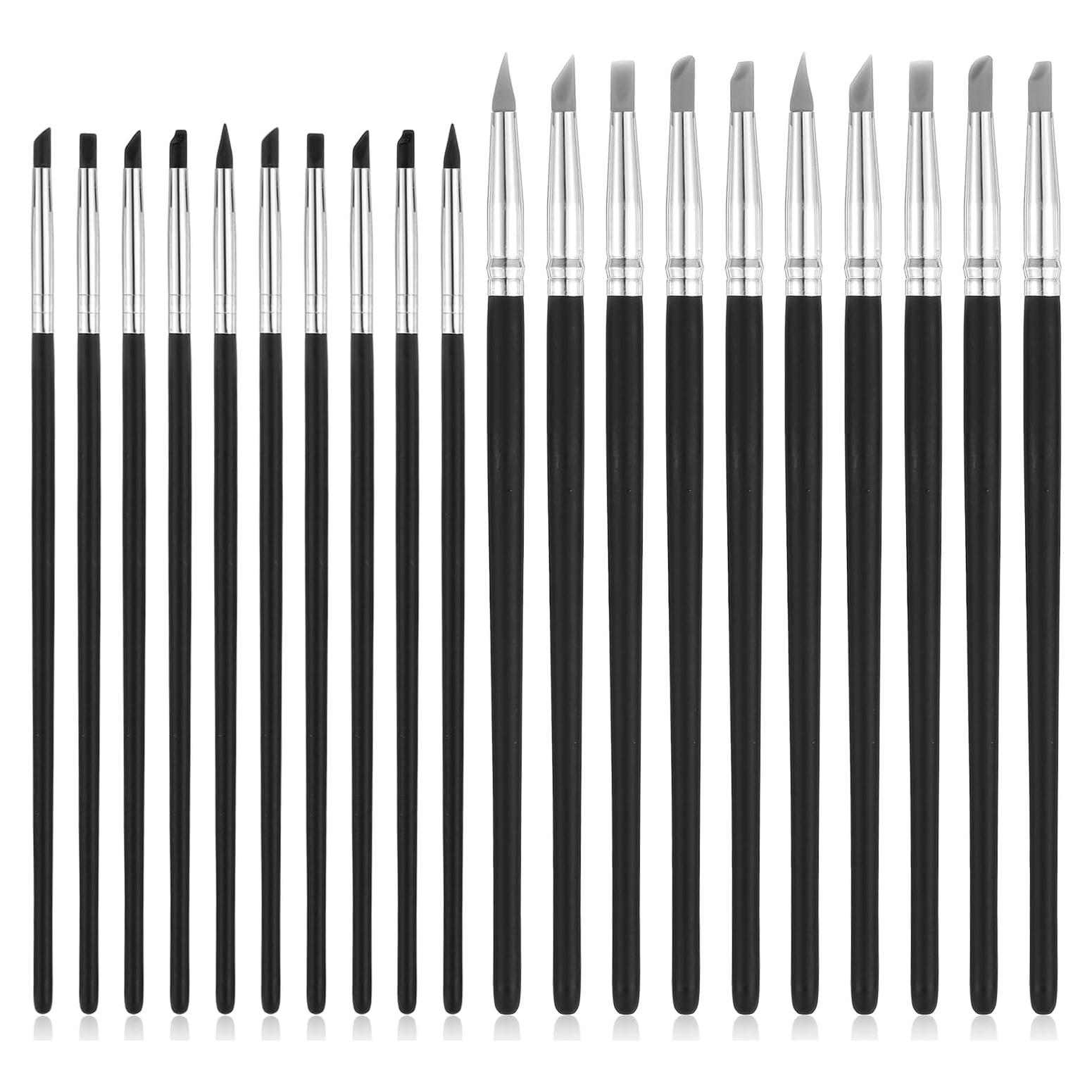 Set de 20 Pinceles de Silicona JIEYAO para Pintura y Esculpido