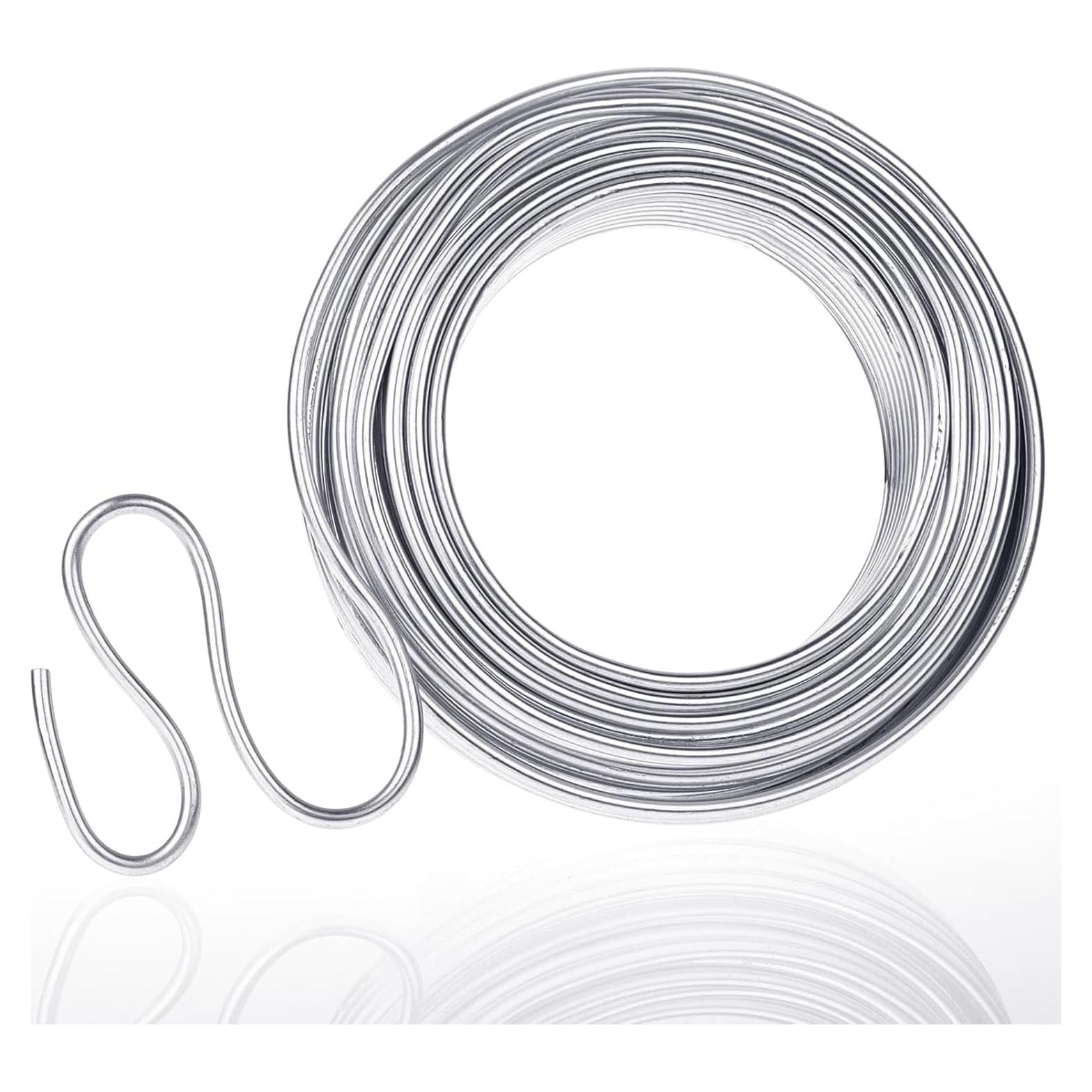 Alambre de Aluminio Anezus 9 Gauge 3mm Flexible 15.24m