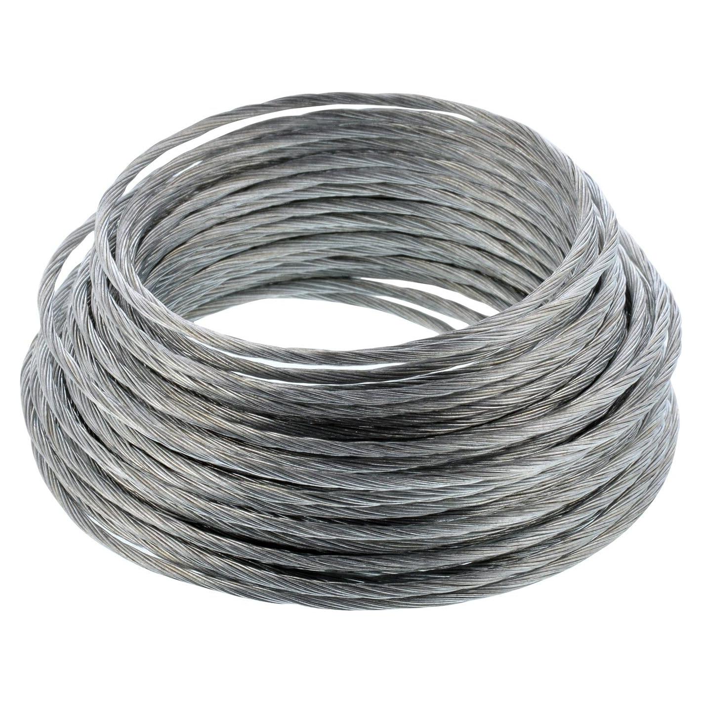 Cable de Acero Inoxidable Hillman 7.62 m Soporta 13.6 kg