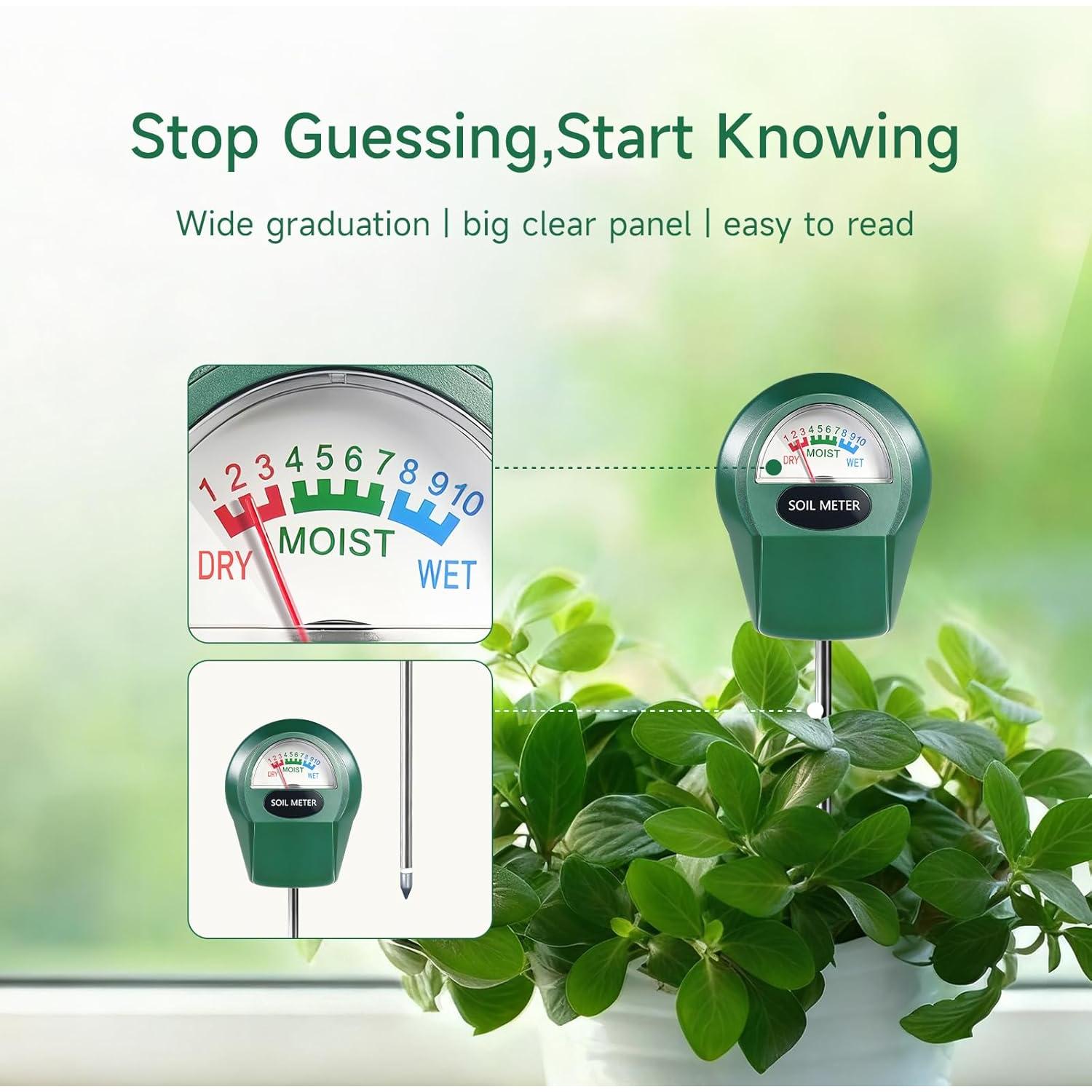 Medidor de Humedad del Suelo Zoiydals ST02 para Jardín