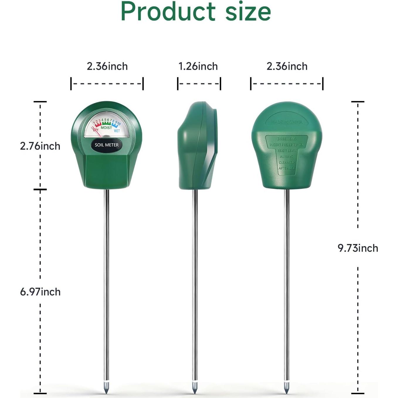 Medidor de Humedad del Suelo Zoiydals ST02 para Jardín