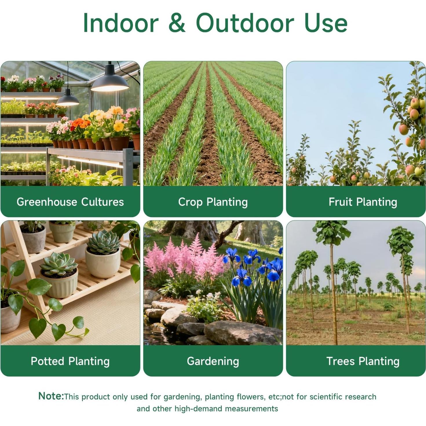 Medidor de Humedad del Suelo Zoiydals ST02 para Jardín