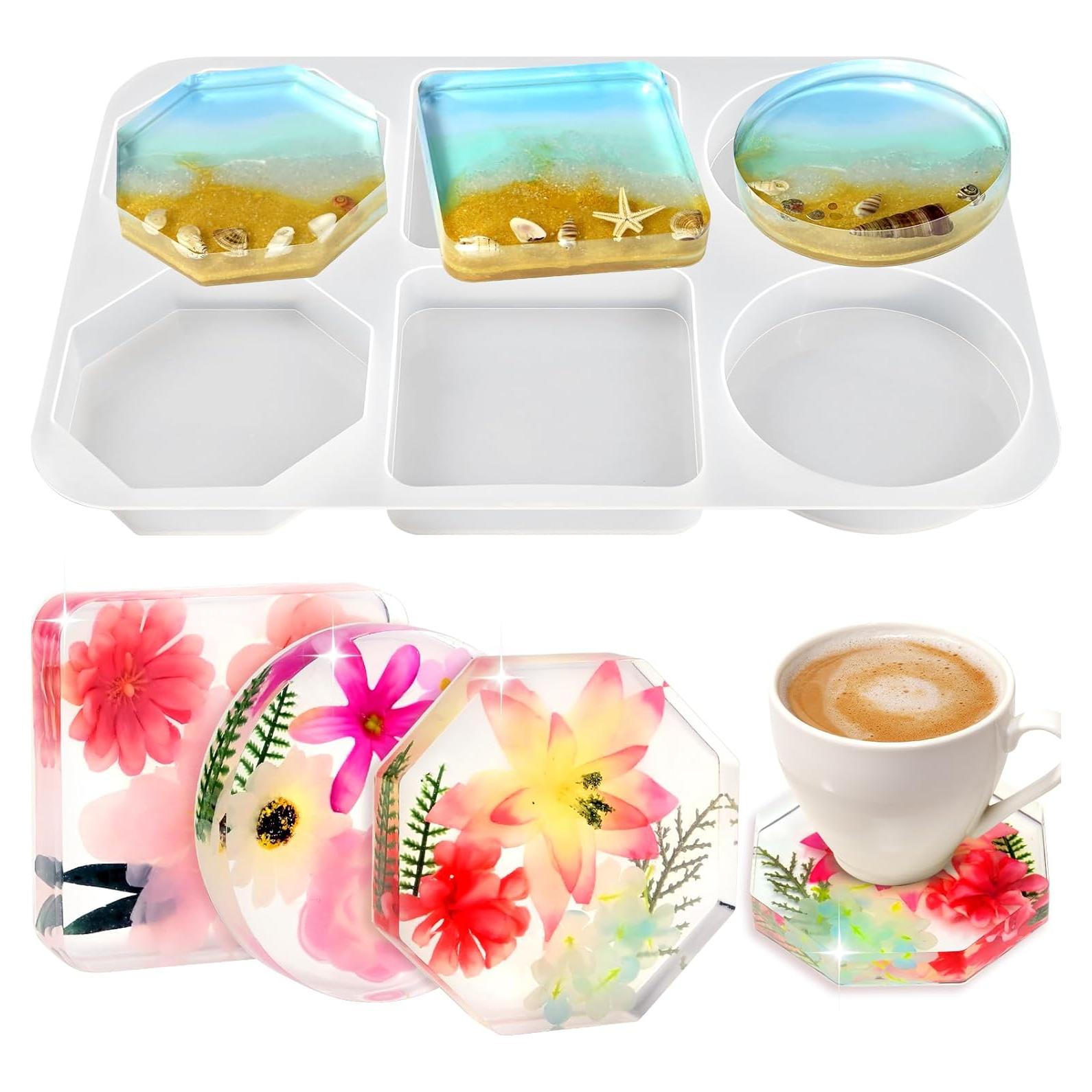 Moldes de Silicona para Resina Epóxica ZQYSING 6 Cavidades