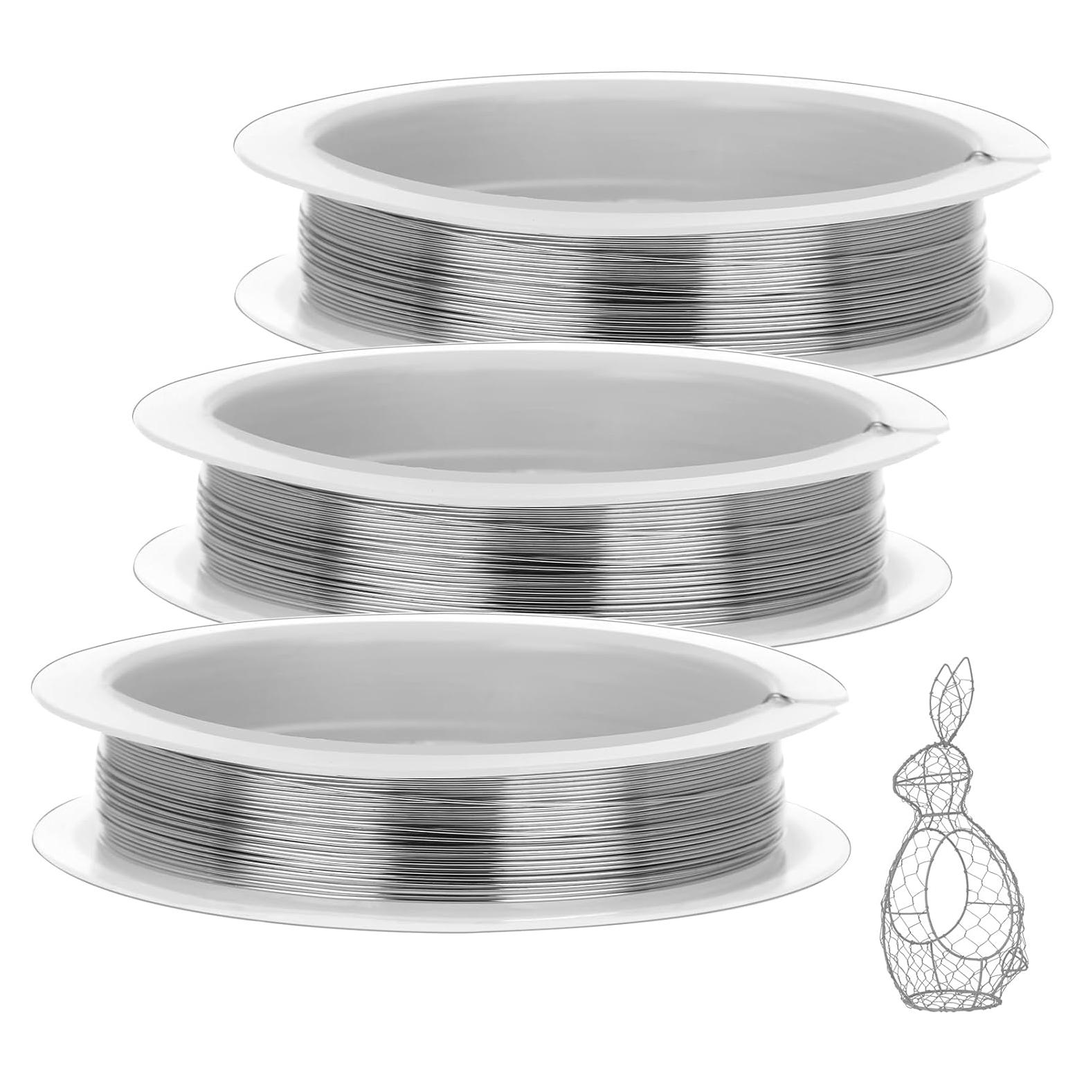 3 Rollos Alambre de Cobre 0.3mm Bewudy para Joyería 17m