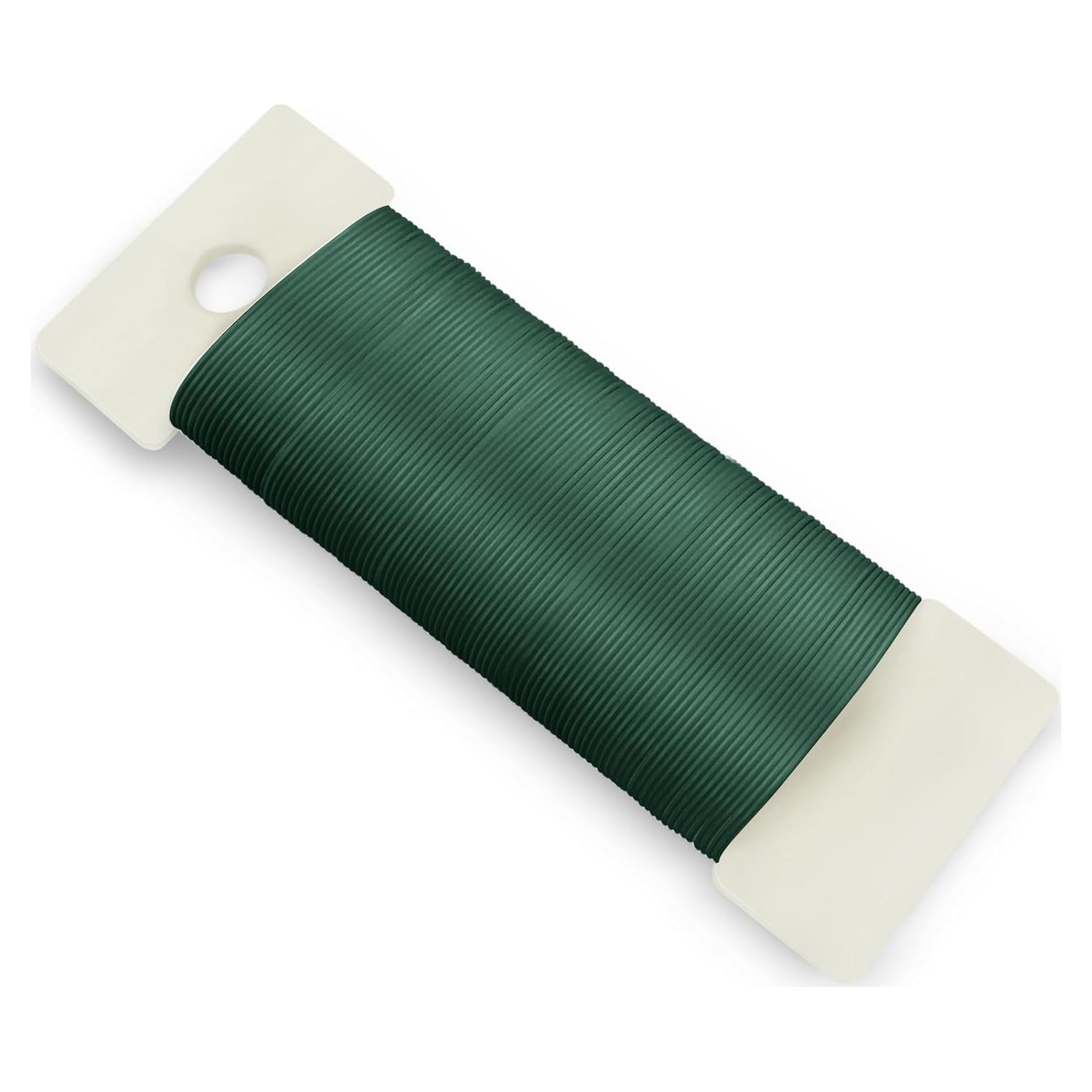 Alambre Floral Verde 22 Calibre 34.6 Metros CdbC para Manualidades